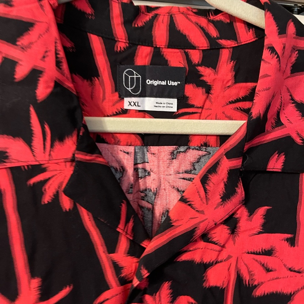 Fun palm tree camp shirt